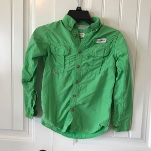 boys light green fishing shirt